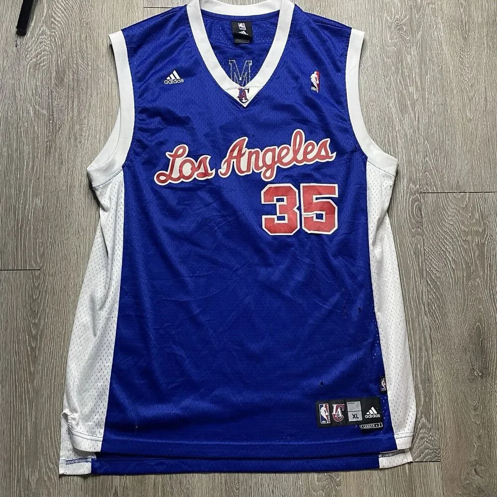 Rare Adidas NBA Los Angeles Clippers Chris Kaman Basketball Jersey XL Y2K
